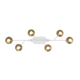 Torcia 6 Light Chandelier By Eurofase - White Large Bottom View