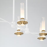 Torcia 6 Light Chandelier By Eurofase - White Large Closer View