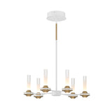 Torcia 6 Light Chandelier By Eurofase - White Small