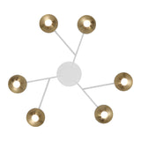 Torcia 6 Light Chandelier By Eurofase - White Small Bottom View