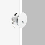 White Round Uma Step Light by Flexa Lighting