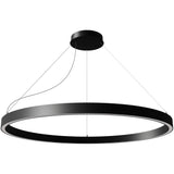 Small Matt Black Zirkol C Round Suspension by Nemo