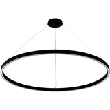 Medium Matt Black Zirkol C Round Suspension by Nemo