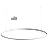 Large Matt White Zirkol C Round Suspension by Nemo