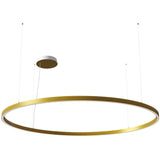 Large Matt Gold Zirkol C Round Suspension by Nemo