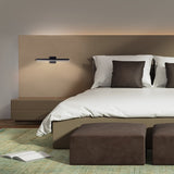 Black Vega Wall Light in Bedroom