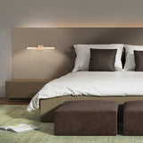 Gold Vega Wall Light in Bedroom