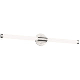 Medium Brushed Nickel Akari Vanity Light by Kuzco