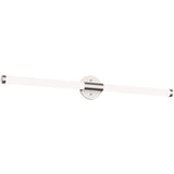 Large Brushed Nickel Akari Vanity Light by Kuzco