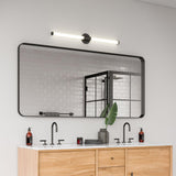 Black Akari Vanity Light in Bathroom