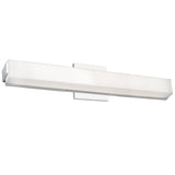 Latitude Vanity Light By Kuzco, Finish: Chrome, Size: Medium