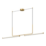 Vesper Linear Suspension By Kuzco - Brushed Gold Large