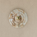 WAVE WALL LIGHT BY AROMAS DEL CAMPO, WALL FITTING 5 CM - SHINNY GOLD, FINISHES: ALBASTER NATURAL , , | CASA DI LUCE LIGHTING