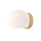 Willow Vanity Light By Alora - 1 Light Brushed Gold Color with Opal Matte Glass