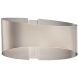 Brushed Nickel Swerve Wall Sconce by Modern Forms