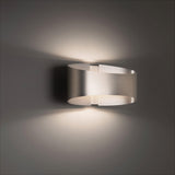 Brushed Nickel Swerve Wall Sconce by Modern Forms