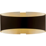 Bronze/Brushed Brass Swerve Wall Sconce by Modern Forms