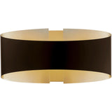 Bronze/Brushed Brass Swerve Wall Sconce by Modern Forms