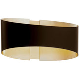 Bronze/Brushed Brass Swerve Wall Sconce by Modern Forms