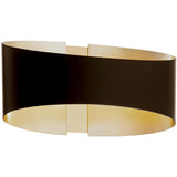 Bronze/Brushed Brass Swerve Wall Sconce by Modern Forms