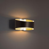 Bronze/Brushed Brass Swerve Wall Sconce by Modern Forms