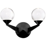 Black 2 Light Double Bubble Wall Lamp by Modern Forms