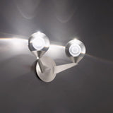 Satin Nickel 2 Light Double Bubble Wall Lamp by Modern Forms