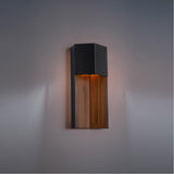 Black/Dark Walnut Small Dusk Outdoor Wall Sconce by Modern Forms
