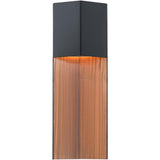 Black/Dark Walnut Large Dusk Outdoor Wall Sconce by Modern Forms