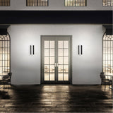 Black Small Enigma Outdoor Wall Lamp by Modern Forms