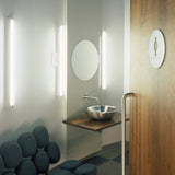 White Vega Vanity Light in Bathroom