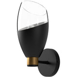 Matte Black 1 Light Capri Wall Sconce by Alora
