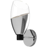 Chrome 1 Light Capri Wall Sconce by Alora