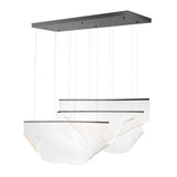 Wrinkle Multi Light Pendant By ET2 Brushed Gunmetal