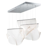 Wrinkle Multi Light Pendant By ET2 Polished Chrome
