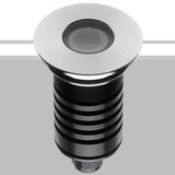 Grey Round Tera 2 Ground Recessed Light by Flexa Lighting