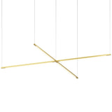 Z Bar Pendant Cross By Koncept, Finish: Gold, Size: Medium
