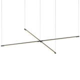 Z Bar Pendant Cross By Koncept, Finish: Matte Black, Size: Medium