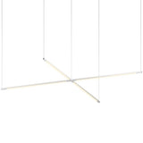 Z Bar Pendant Cross By Koncept, Finish: Silver, Size: Medium