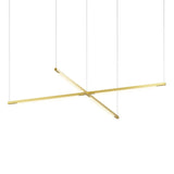 Z Bar Pendant Cross By Koncept, Finish: Gold, Size: Small