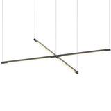 Z Bar Pendant Cross By Koncept, Finish: Matte Black, Size: Small