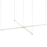 Z Bar Pendant Cross By Koncept, Finish: Silve, Size: Small