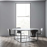 Z Bar Trio Pedant Light By Koncept, Size: Medium, Finish: Black