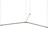 Z Bar Trio Pedant Light By Koncept, Size: Medium, Finish: Black