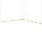 Z Bar Trio Pedant Light By Koncept, Size: Medium, Finish: Gold