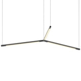 Z Bar Trio Pedant Light By Koncept, Size: Small, Finish: Black