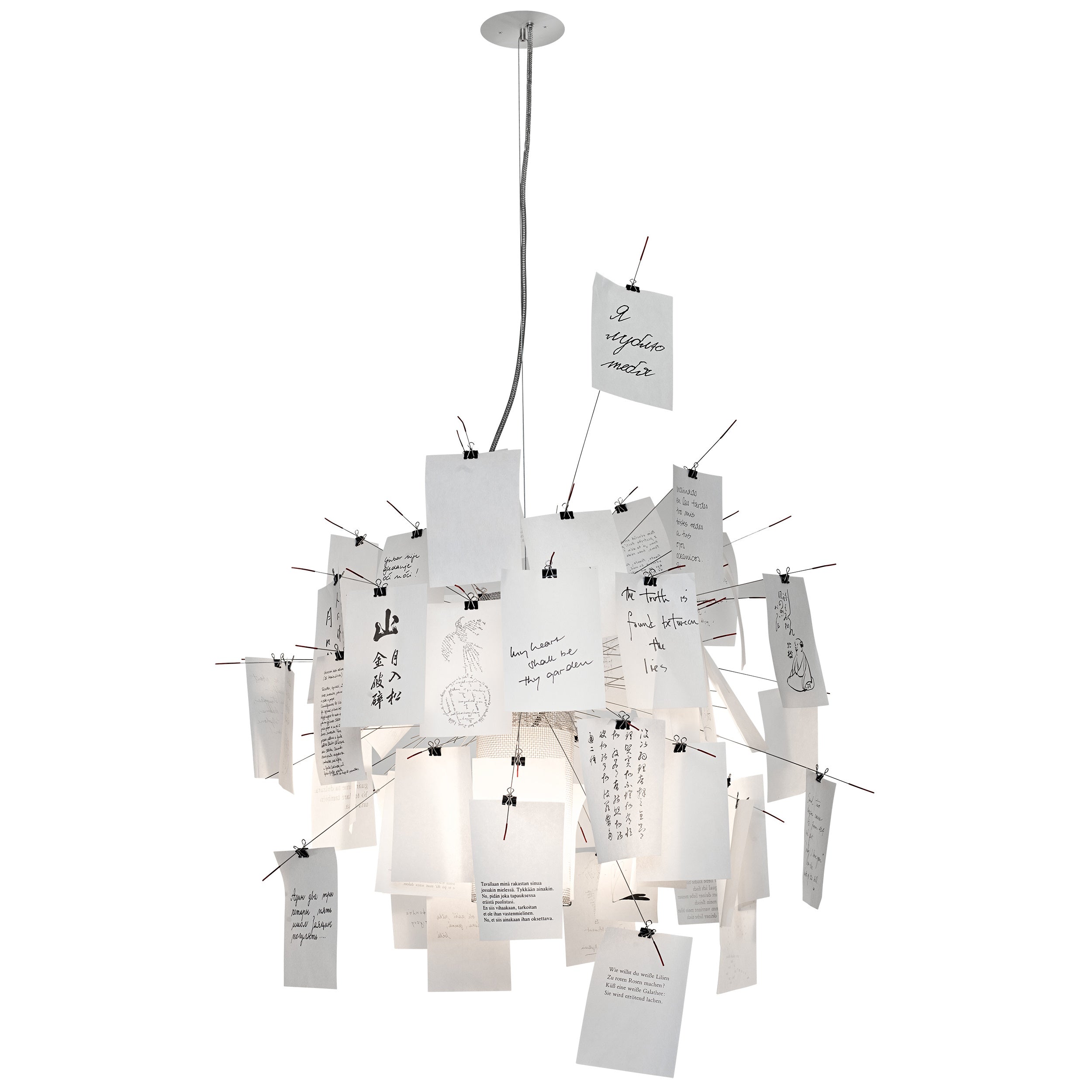 Zettel'z 6 Chandelier By Ingo Maurer