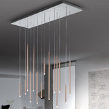 A-Tube Nano Pendant Light by Lodes, Finish: Black Matte, Champagne, Chrome, White Matte, Gold Rose, Gold, Size: Small, Medium, Large, Canopy Color: Matte White, Matte Black, Chrome | Casa Di Luce Lighting