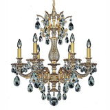 Milano 5676 Chandelier by Schonbek, Finish: Gold French -Schonbek, Crystal Color: Crystal-Schonbek, | Casa Di Luce Lighting