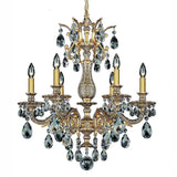Milano 5676 Chandelier by Schonbek, Finish: Gold Heirloom-Schonbek, Gold Etruscan-Schonbek, Gold French -Schonbek, Gold Parchment-Schonbek, Silver Antique-Schonbek, Parchment Bronze-Schonbek, Bronze Heirloom-Schonbek, Silver Roman-Schonbek, Bronze Florentine-Schonbek, Gild Midnight-Schonbek, Crystal Color: Optic Crystal-Schonbek, Crystal-Schonbek, Golden Shadow-Schonbek, Silver Shadow-Schonbek, Golden Teak-Schonbek, | Casa Di Luce Lighting